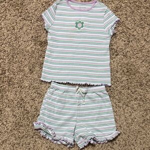 Garanimals Green and Purple Striped Kids Set